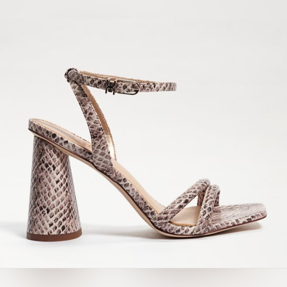 KiA BLOCK HEEL SANDAL Roccia Mamba Snake size 6 NWOT